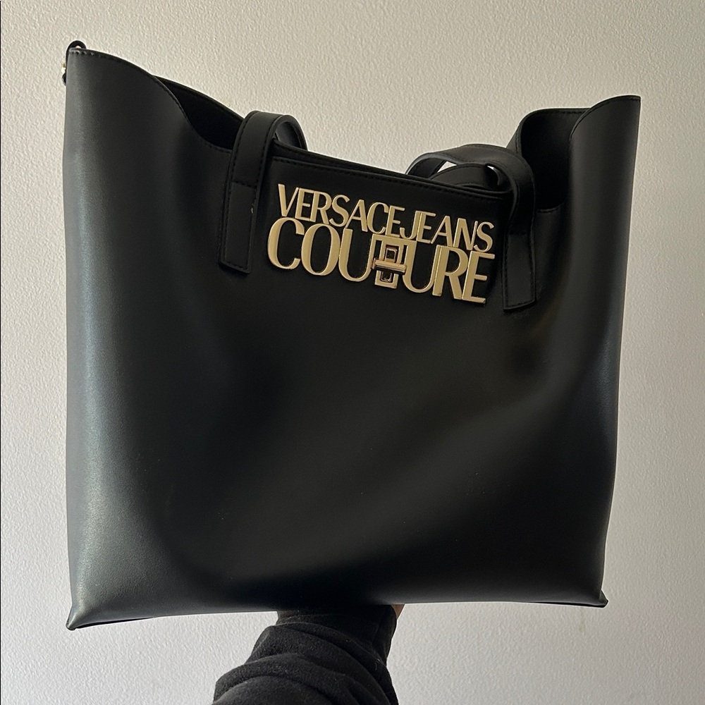 Versace Jeans Couture Black and Gold Tote